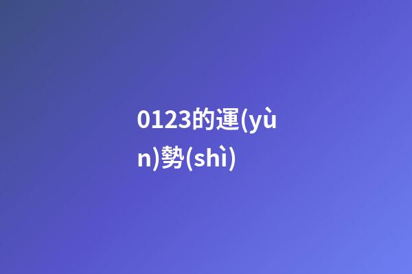 0123的運(yùn)勢(shì) (0121什么星座)-第1張-觀點(diǎn)-玄機(jī)派